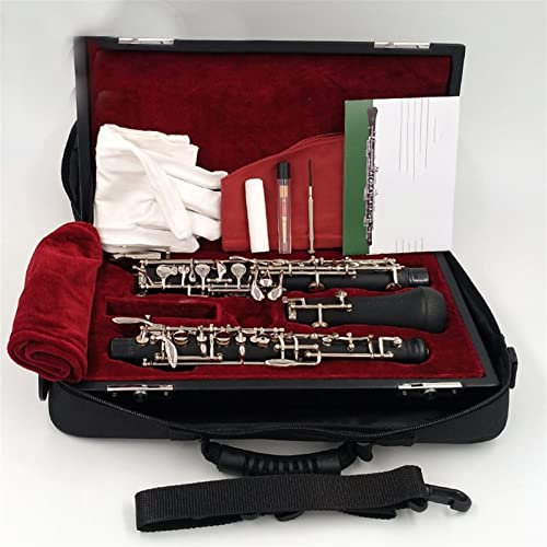 KESHUO Professioneller C-Schlüssel Oboe-halbautomatische Art Cupro-Nickel-Nickel-Platte Oboe Oboe