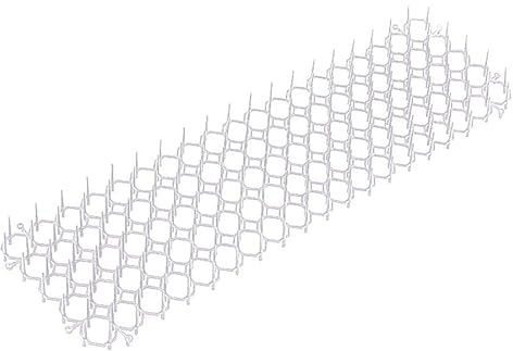 10 Stück Garten-Erickelstreifen Grabstopp Katzenabwehr Abschreckungsmatte Spike Tragbare Anti-Katze Hund Outdoor Garten Zubehör (10 Stück) Weiß