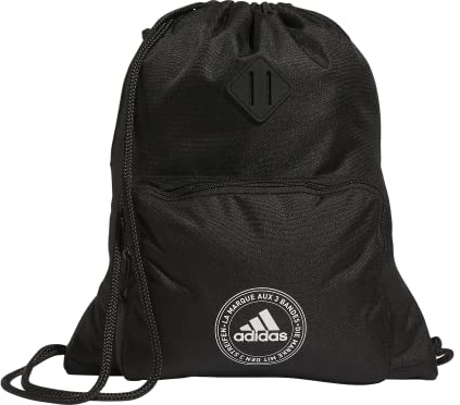 adidas Unisex Classic 3-Stripes 2.0 Sackpack-Tasche, Schwarz, One Size