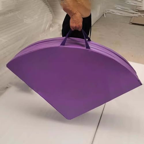 Pole Dance Matte Lila Crashmatte für Pole Dance, Runde, Faltbare Stangenmatte mit Tragegriff, Absturzsicherungspolsterung für Fitness-Trainingseinheiten für Erwachsene, Anfänger ( Size : 200cmx5cm(78.