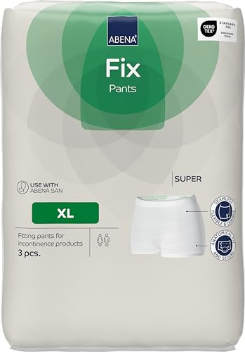 Abena Fix Pants Super XL Lot de 3 culottes jetables pour la fixation de produits d'incontinence et de protection contre l'incontinence, pour homme et femme