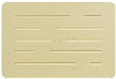 Wim Spa [Das Original seit 2015] Badvorleger aus Stein - Schnell trocknende, nachhaltige & rutschfeste Diatomite Badematte Stone Plate 60x39cm fürs Bad, Dusche, Pool - Rein natürlich mit Kieselgur