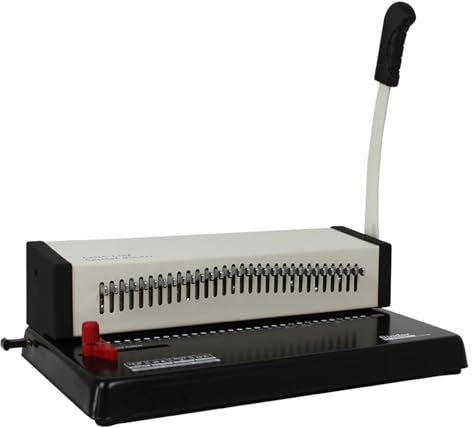 ZYJIX 30-Loch-bindemaschine, 18 Blatt Lochkapazität, 200 Blatt Bindekapazität, A3, A4 Und A5, Verwendet In Schulen, Büros, Schwarz
