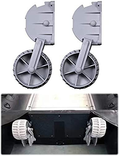 Roues de Lancement de canot Pliantes, Roues de Lancement de Chariot de canoë de Kayak de Bateau Gonflable, Roues de remorqueur Pliables compactes