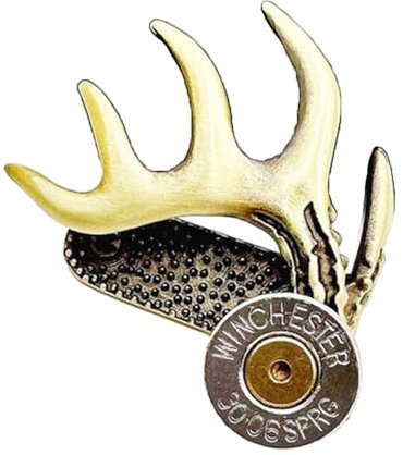 NIHENHAO Clip en laiton pour chapeau en forme de bois de cerf pour les amateurs de chasse, accessoire multifonction pour chapeau