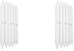 HENANX 6 x Tortillon Stump-Skizze, 6 Größen, Kunst-Zeichenwerkzeug, Pastellfarben, Urlaubsklebeband, breites Klebeband, saisonales Klebeband, Kunst-Klebeband