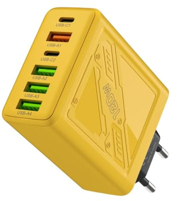 Chargeur USB 6 ports, station de charge 6 ports | Adaptateur de chargeur USB multiple 15 W,Chargeur de bureau à charge rapide Station de chargeur USB multiple Bloc de chargeur USB C, charge rapide 4 p
