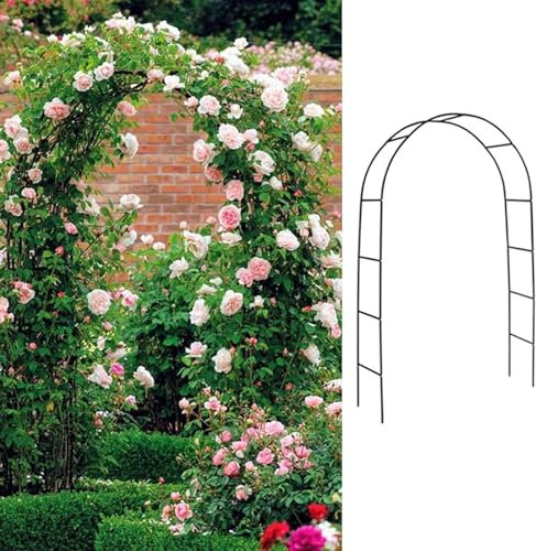 Garten-Pflanzbogen für den Außenbereich, Rosenranken, Dekoration für Kletterpflanzen, perfekt für Rasen, Hinterhof und Terrasse