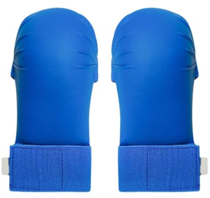 Pegciuho Lot de 2 Mitaines D'entraînement de Karaté, Gants, équipement de Protection pour Compétition, Sparring, Kickboxing, Boxe, Bleu, XS