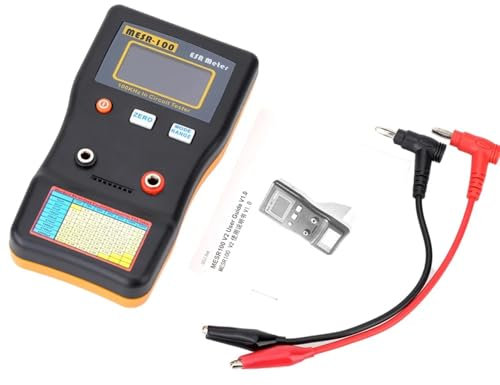 Multimetre Capacimetre, MESR-100 ESR Capacité Ohm Mètre Professionnel Mesure Résistance Interne du Condensateur Capacité Testeur de Circuit,Outils de test(MESR-100)