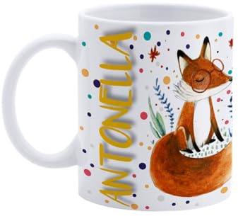 Paolo Chiari Tazza in Ceramica Caffè e Tè, Personalizzata con Nome, Idea Regalo Compleanno per Amici e Familiari, Certificata per Alimenti, Adatta al Microonde, Made in Italy (Antonella)