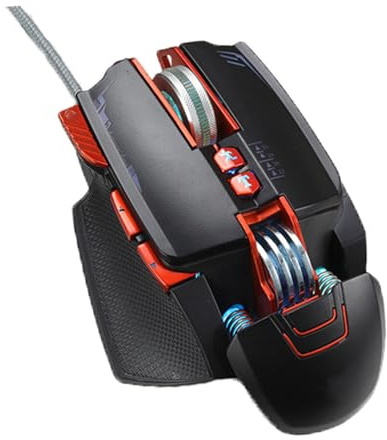 Hemobllo Souris de Jeu V9 Filaire USB en Abs et Aluminium, Lumineuse | Noir, Prise en Main Confortable, pour Ordinateur et Portable, Usage Maison ou Cybercafé