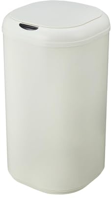 GAOMON 8 Gallon/30L Motion Sensor Trash Can, Touchless Automatic Stainless Steel Garbage Bin with Lid for Bathroom, Living Room, Home Office, Beige