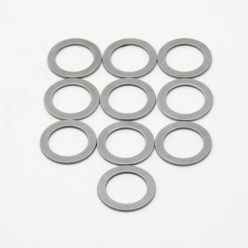 Steinfelder Normteile - 10 Stück Paßscheiben 13x19x1,0 mm blank, DIN 988, Passscheiben, Stahlausgleichsscheiben, Distanzscheiben 13x19x1 mm