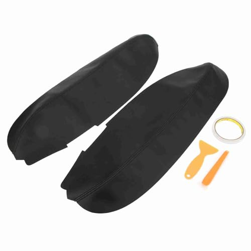 HELEVIA RL 2005-2012 Housse D'accoudoir de Panneau de Porte Avant en Cuir Artificiel épais Protège des Rayures, Confortable et Doux, Imperméable, Installation Facile