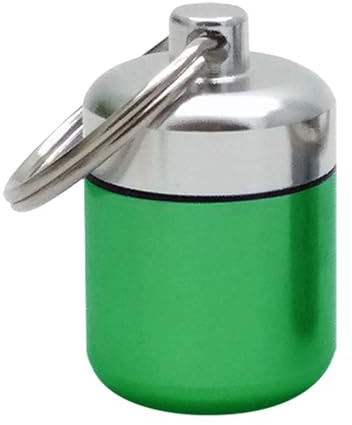 Mini Portapillole - Organizzatore Di Pillole Portachiavi Da Esterno, Contenitore Portatile Per Pillole Da Viaggio Con Cuscinetti In Spugna | Spazio Compatto Per Campeggio, Escursionismo, Zaino In Spal