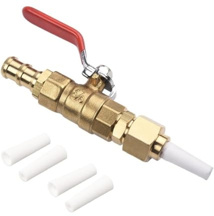 Valve Type Sandblasting Tool, Includes a Sand Blasting Device with Valve and Four Aluminium Oxide Nozzles, Highly Efficient Rust Removal, 1 Set