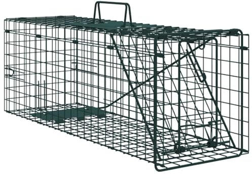 vidaXL Trampa para Animales Verde 61 x 20 x 21.5 cm Acero,