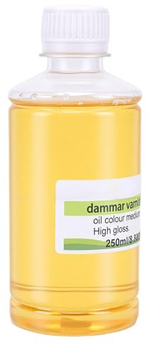 Generic Vernice Altamente Lucida Vernice Protettiva Trasparente per Pittura a Olio 250ML Finitura Professionale Rivestimento Lucido per Artisti e Protezione delle Opere D'arte
