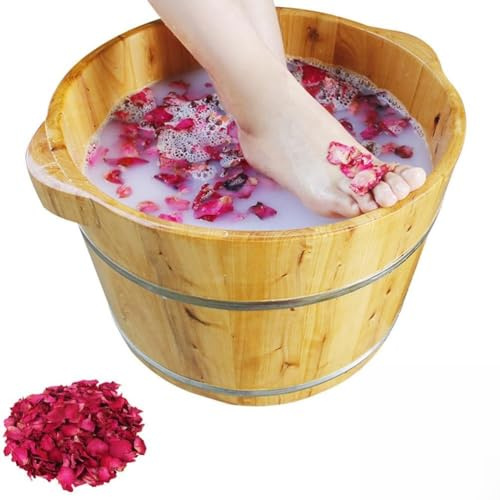 Operitacx 1 bolsa de pétalos de rosa secos para baño y spa - 150 g/0,33 lb. Flores aromáticas para baños corporales, pedicuras, cuidado de la piel y elaboración de velas.