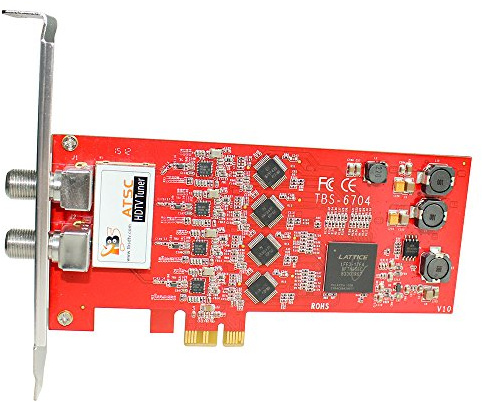 tbs6704 Karte PCIe Quad Tuner ATSC – Clear QAM – 8 VSB – 4-Tuner für TV HD