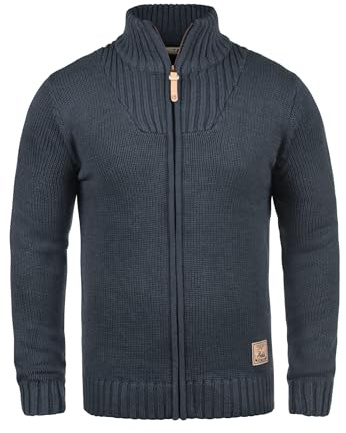 !Solid SDPoul Herren Zip-Jacke Pullover Zipper Grobstrick