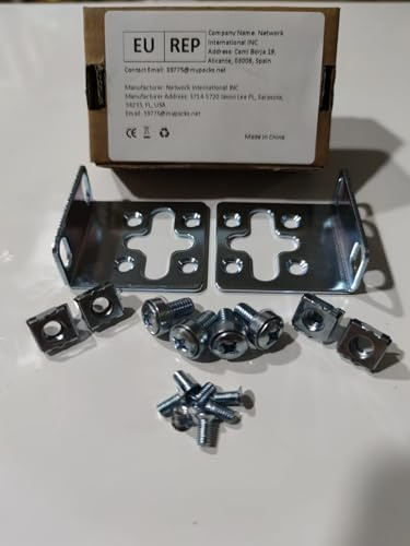 RW RoutersWholesale - 17.3 Wide Mounting Kit Compatible/Replacement for HP ProCurve/Aruba/OfficeConnect/HPE HP-4S (5064-2085) (5069-6535)