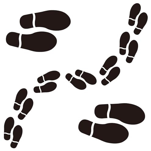 Adhesivos para pared, negro, (Black Shoe)