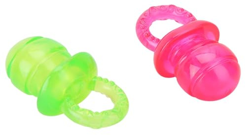 Giocattolo di pulizia dei denti molari del cucciolo dell'animale domestico 2Pcs, ciuccio dello spazzolino da denti del cagnolino da masticare che morde giocando giocattolo