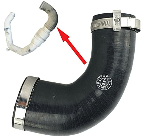 Ladeluftschlauch kompatibel mit Volvo V40 V50 V70 S40 S60 C30 XC70 | 2.0-2.4, 150 PS, einbaufertig inkl. Dichtung/Schelle, Ersatzteil in Originalteilqualität, OEM 31293663