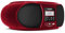 TechniSat DIGITRADIO 1990 - Stereo-Boombox mit DAB+/UKW-Radio und CD-Player (Bluetooth-Audiostreaming, Kopfhöreranschluss, USB, AUX in, Ladefunktion, Uhr, 2 x 1,5 Watt Ausgangsleistung) rot