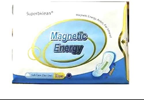 Longrich Pads Superbklean Magnetic Sanitary Napkin & Panty Liners, Anion, Far Infrared (Day use, 1 Pads)