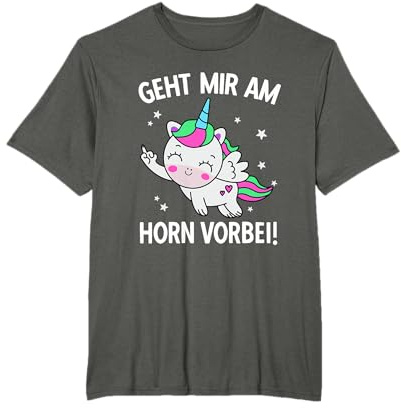 Damen Geht Mir Am Horn Vorbei Einhorn T-Shirt