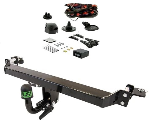 UmbraRimorchi Horizont Abnehmbare Anhängerkupplung AHK + 7p Kompatibel Mit VW Golf Jetta 43055/C+VW104B1 06/2007-12/2013