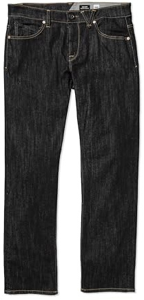 Volcom Men's Solver Denim Jean, Rinse-New, 34W / 34L