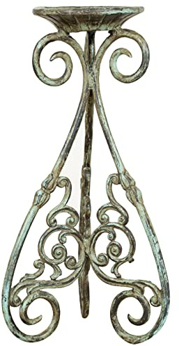 Biscottini Blumentopfhalter | Basis für Übertopf aus Stein Außenbereich | Balkonpflanzenhalter | Blumentopf für den Innenbereich für Blumen und Pflanzen, 32x67