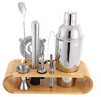 10/14 Pcs 750ml Shaker Making Set Bartender Kit con supporto DIY Drink Mixer Home Tool Bar Accessori(Style 2)