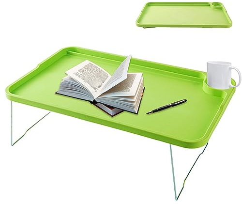 Laptop Computerständer, Laptop Betttische, faltbare Laptop Tische für Bett, Schreibtisch für Laptop Ständer mit Getränkehalter, rutschfestes Frühstück im Tablett zum Schreiben, Essen, Beobachten