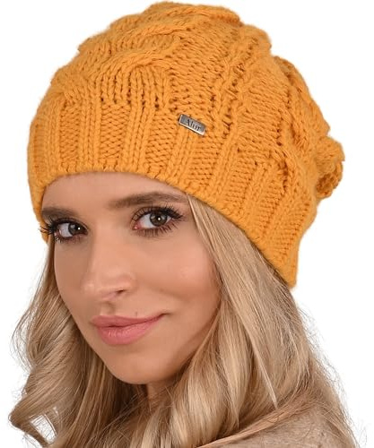 Alur Mütze Damen Beanie Wintermütze Strickmütze - Warme Elastisch Elegant Winter Mütze Eko - Weiches Garn Stilvoll Universell Warm