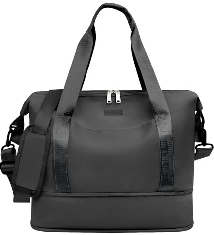 CNMTCCO for Ryanair Cabin Bags 40x30x20 Underseat Convertible Carry on Cabin Bag 45X36X20 for New Easyjet Under Seat Cabin Bag Small Travel Hand Luggage Flight Bags for Planes (Black)