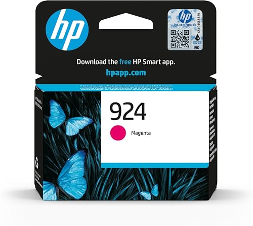 HP 924 4K0U4NE, Cartuccia Originale da 400 Pagine, Compatibile con le Stampanti OfficeJet Pro Serie 8120 e 8130, Magenta
