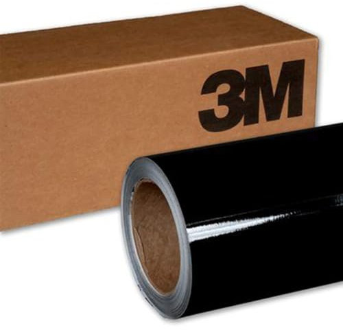 2080 GLOSS BLACK G12 Car Wrap Air-Release Vinyl Film Bubble-Free Application (10cm x 152cm (3.94in x 59.8in))