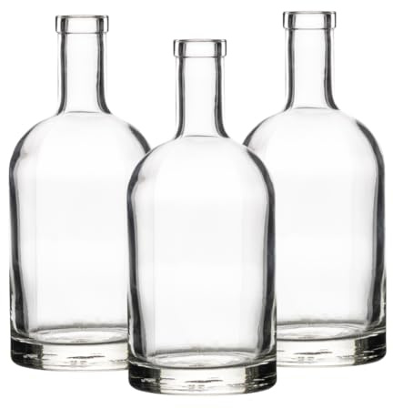 Empty 500ml glass Spirit Bottles | Gin, Vodka & whiskey Bottle | perfect for Alcohol, Spirits, Liquor | J&b (6)