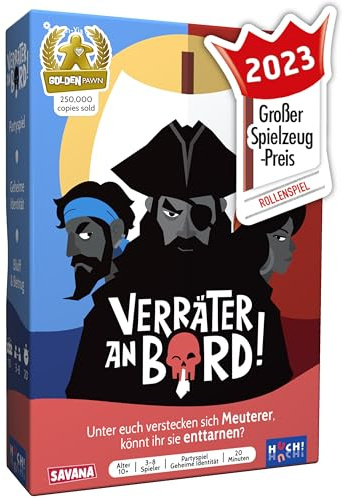 SAVANA Verräter an Bord - Bluffen, Strategie, Spaß, & Verrat | Kartenspiel für Jugendliche & Erwachsene | 3-8 Spieler | Ab 10 Jahren | Gesellschaftsspiel für Familie & Freunde