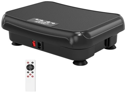 TISSCARE Mini Vibration Plate Exercise Machine for Lymphatic Drainage Weight Loss, 300Lbs Capacity