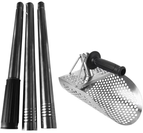 Lbvzxkad Pala para de Manejar, Pala para para Detección de Metales de Alta Resistencia, Pala para de Mano para Caza de Tesoros Submarinos