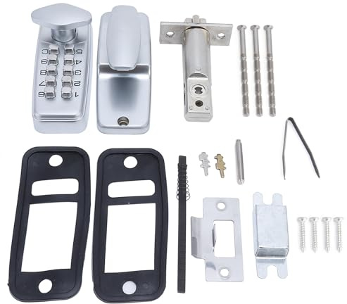 Blocco della Porta Digitale in Lega di Zinco, Blocco di Sicurezza della Password Combinata, Facile Installazione per Porte Ufficio, Interni e Noleggio