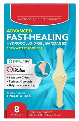 Hydrokolloid Gel Pflaster, Schnelle Heilung Wasserdichte Wundauflagen, Heilende Pads Patch Hautpflege Wundschutz Für Füße Knöchel Ferse Zehen Wandern