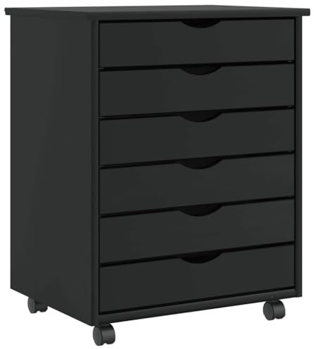 Moss Mobile Mobile Mobile con cassetti, in legno massello di pino massiccio, 53 x 39 x 65,5 cm, spazio flessibile per ufficio, camera da letto, cucina, mobile versatile