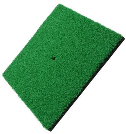 Abaodam Golf Trainingsmatte 30x30 cm aus Nylon Gras für Anfänger | Wiederverwendbar, Leicht zu Reinigen, für Garten und Büro, Verbessert die Schlaggenauigkeit, Dunkelgrün